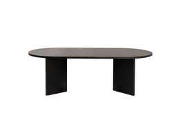 Nordure Sable Mesa de Centro Madera Negro Elegante y Funcional para Salón